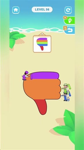 brush Master level 56#ammycandycrush #shorts #mobilegame #puzzlegame #gameplay