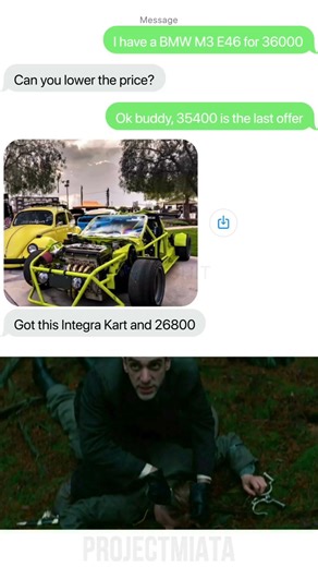 Damn It’s a Good Deal 😭💨 BMW E46 M3 for Integra Kart | #trends #fyp #backrooms #aa23 #cartok #jdm