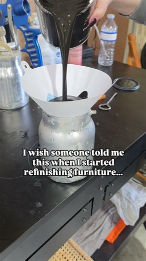 This is why your paint sprayer is clogging #diy #furnitureflip #paintedfurniture