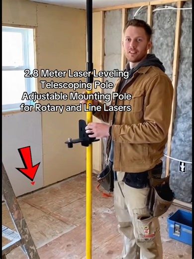 Laser Level Rod for Perfect Tile Laying