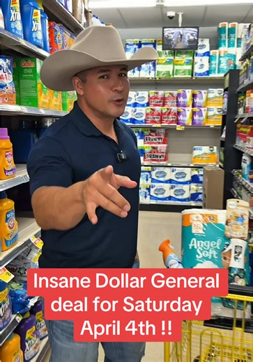 Crazy good deal at Dolar General this Saturday April 4th !! #couponcowboy #cupones #dollargeneral #coupons #moneytok