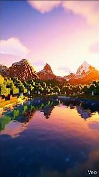 Beautiful Minecraft View 🌄 | Most Relaxing Minecraft Nature Scene