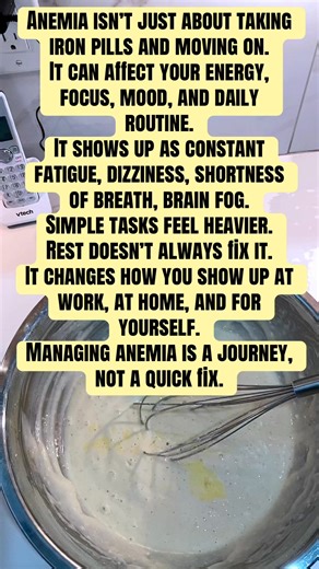 Imisi on Instagram: "Anemia is not as simple as taking iron supplements and moving on. It affects your energy, your focus, your mood, and your daily routine. The constant fatigue, dizziness, shortness of breath, headaches and brain fog can make even simple tasks feel overwhelming. For many of us, it changes how we show up at work, at home, and for our families. Managing anemia is not a quick fix. It is an ongoing journey that deserves more understanding and awareness. #anemia #AnemiaAwareness #a