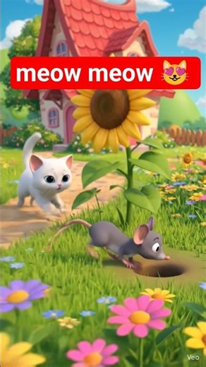 billi karti meow meow 😻 🐈 #youtubeshorts #trending #viral