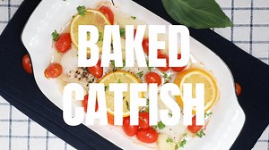1.1K views · 41 reactions | RECIPE - https://rasamalaysia.com/baked-catfish/ Healthy, savory Baked Catfish is paired with cherry tomatoes, garlic, lemon slices, and thyme. This simple fish recipe is easy to prepare and will have a delicious meal on the table in under 30 minutes. It is perfect over pasta, steamed rice, or with crunchy bread. | Rasa Malaysia | Facebook
