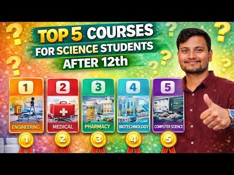 Top 5 Best Courses After 12th Science 🔬 | Career Options, Scope & Salary | Student Guidance |
