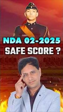 NDA 2 2025 Safe Score | How Much Marks Need to Qualify NDA 2 2025? | By Mukesh Sir #nda22025