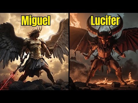 CÓMO fue la BATALLA entre el ARCÁNGEL MIGUEL Y LUCIFER - ¡ÉPICO enfrentamiento CELESTIAL!