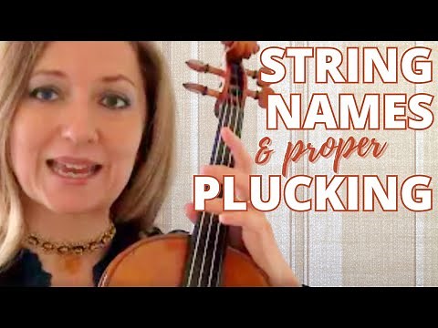 Names Of Violin Strings & How To Pluck Them (for Beginners)
