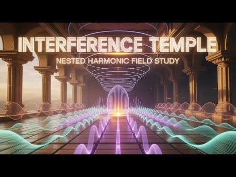 Interference Temple | Nested Harmonic Field Study (4.5 Hz Theta × 0.04 Hz Sub-Delta Array)