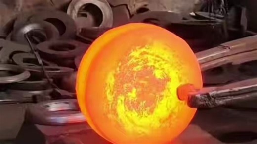 锻件锻造过程实拍
