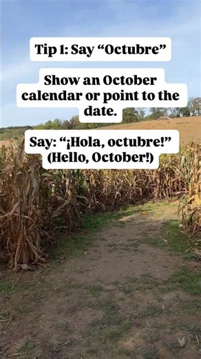 Fun Fall Spanish words for kids