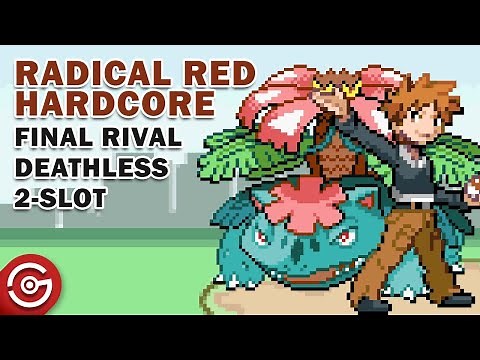 Pokemon Radical Red 3.1 Hardcore Mode - How to Easily Defeat Blue (Final)