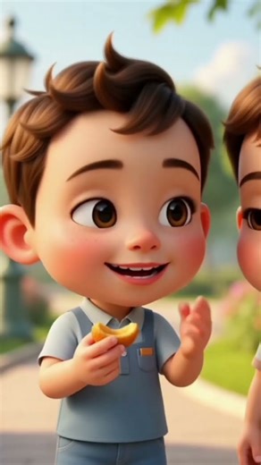 Good friends share and care 🤝#FriendshipGoals #CuteAnimation #SharingIsCaring #PixarVibes #QuickToon