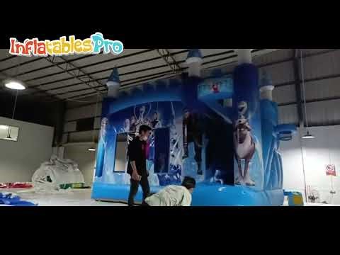 Commercial Frozen Theme Inflatable: Factory Quality Test & Graphic Detail Review 🏗️❄️