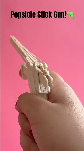 Awesome Popsicle Stick Gun! 🔫✨ | Creative DIY with Simple Materials