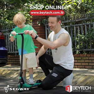 The perfect ride for adventurous kids: Segway A6. Shop them online on www.beytech.com.lb. Not an online shopper? Visit any of our branches  Branch 1: Mirna Chalouhi Highway Branch 2: Storiom Saliba 2nd floor - Kornet Chehwan Branch 3: ABC Dbayeh L3  01243000 #Beytech #Antaki #AntakiGppk #Beirut #Lebanon #Onlineshopping #sewgay #segwayLebanon #scooters #kidsscooters #scootersLebanon #segwayA6 #A6 #zingA6 #ekickscooter #segwayzingA6 | Beytech | Facebook