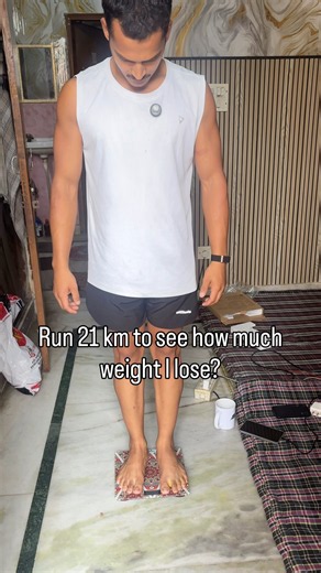Running 21km to see how much weight I lose.#running