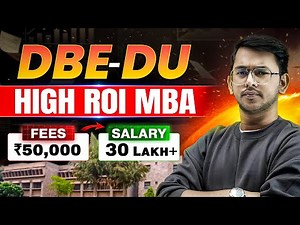 ₹50K Fees MBA with High Placements 🔥 | DBE MBA 2026 Cutoff, Weightage & Selection Process #dumba