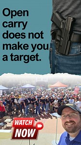 Open carry does not make you the first target a criminal will "take out." Yes, you need to make sure you gun isn't taken... but it does not make you the "first" target. That is a myth! | Open Carry Florida