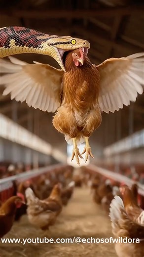 Python Breaks Into Hen Farm - Farmer’s Brave Rescue Saves Flock! #animalrescue