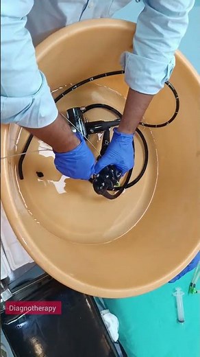 How to clean the endoscope channel with flexible brush | Endoscope brush cleaning Tutorial video 4K