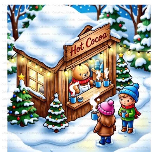 Chibi Winter Wonderland Coloring Book, 20 Cozy Scenes (printable PDF) - Etsy