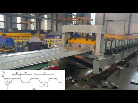 Zhongtuo 36'' Floor Deck Roll Forming Machine | High Strength Steel Deck Production