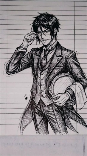 draw butler #animeeart #drawing