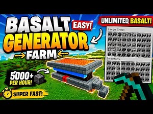Minecraft BASALT FARM Tutorial 🔥 | Easy Infinite Basalt Generator (Survival Friendly)
