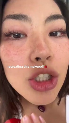 Strawberry makeup all summer 🍓🍓