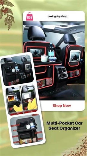 Multi-Pocket Car Seat Organizer