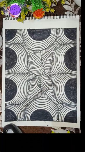 Day 349 - Easy Doodle Art Tutorial#doodle #doodleart #easy #drawing #art #zentangle #zen art