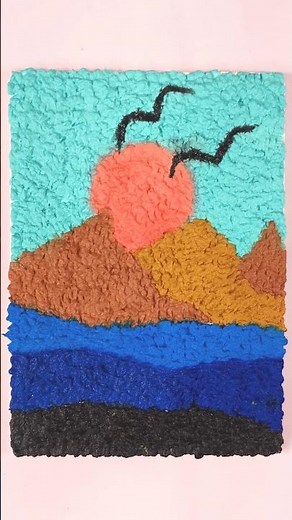 Tissue Paper Art Easy | Cute Easy Craft Ideas | Crafting for Beginners