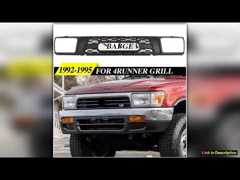 Front Grill TRD style WLights Fits For Toyota 4RUNNER 19921995 Modification Hilux Surf Racing grill