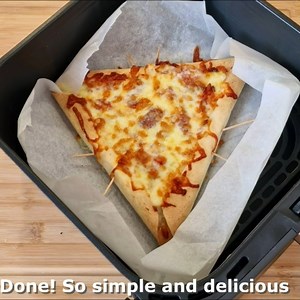 This Air Fryer Recipe Will Surprise You! Cheesy and So Good!🥰 Ingredients:😍 Tortillas Cheese sticks Pizza tomato sauce Ham Mushrooms Spicy pepper (optional) Grated mozzarella | Hearty and Delicious