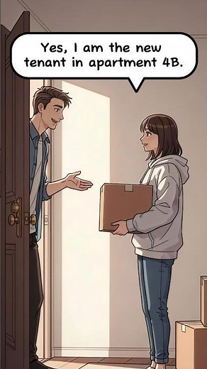 Meeting a New Neighbor 🏡 Easy English Conversation #Shorts #English