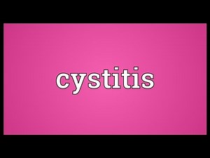 Cystitis Meaning