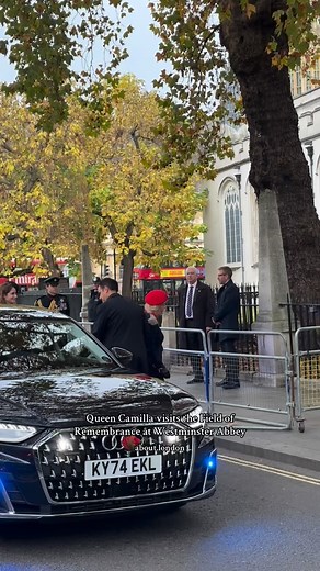 Queen Camilla visits the 97th Field of Remembrance at Westminster Abbey today #queencamilla #royal #royalfamily #london #remembranceday | About.London