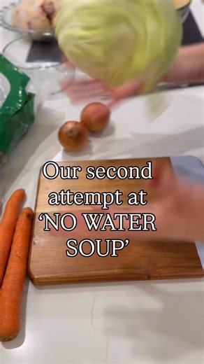 Alexis Pare: 🪴 Garden • Kitchen • Host🍅 on Instagram: "Did I just make soup without adding liquid… again? I’m Alexis — I teach kitchen systems that make cooking easier and feed you. This one was epic. Like… 10/10. ACTUALLY 12/10. Here’s what we changed this time: We used a Dutch oven instead of a tall stock pot. And that made all the difference. In the pot: Cabbage, carrot, onion, kale. A whole raw chicken on top. Salt, pepper, garlic powder — and a little turkey drippings to get things starte