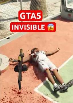 GTA 5 Invisible Character Glitch 😱 | 100% Real | #ps5 #gta5