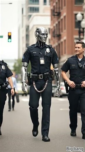 The future is here: police robots on patrol 🤖🚓 #PoliceRobot #AI #Robotics #Tech #Future #robot