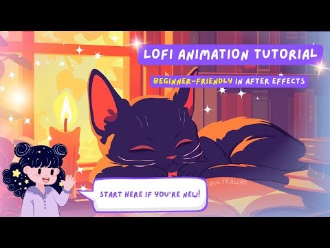 Lofi Animation Tutorial for Beginners | After Effects Loop