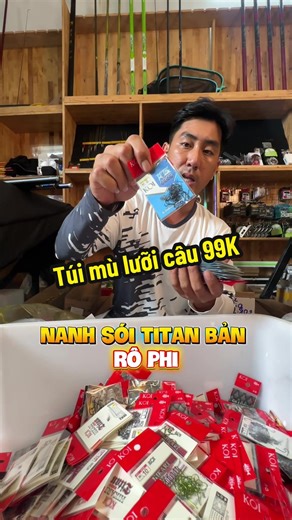 Lưỡi câu Koi túi mù, 10 bịch chỉ 99 cành. Đủ phom đủ dáng ngau nhiên #thichcaudai #koi