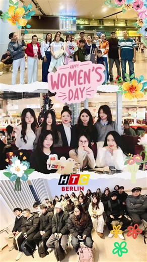 Alles Gute zum Internationalen FRAUENTAG – 8.3 🌷 Htc Berlin xin gửi những lời chúc tốt đẹp và yêu thương nhất đến tất cả những người phụ nữ tuyệt vời trong đại gia đình của chúng ta 💖 Nhân ngày Quốc tế Phụ nữ 8/3, HTC Berlin chúc cho tất cả các học viên nữ, các chị em phụ huynh, các cô giáo, các chị em đồng nghiệp và tất cả những người phụ nữ mạnh mẽ, dịu dàng và đầy cảm hứng luôn thật nhiều sức khỏe, hạnh phúc và thành công trong cuộc sống 🌸 Cảm ơn vì sự kiên trì, nỗ lực và nguồn năng lượng 