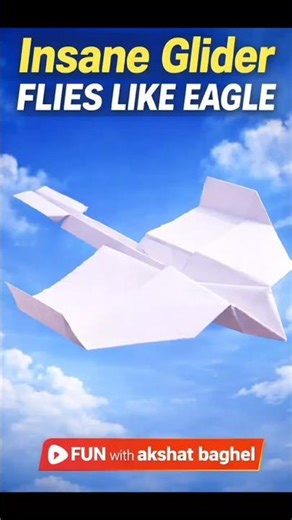 🦅 This Paper Plane Flies Like a REAL Eagle! #Shorts #ytshorts
