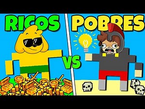 SMART RICH VS. FOOLISH POOR 😂 WHO WILL WIN? 🤔 INVICTOR WorldBox