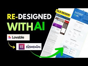How I Redesign an old website into a modern look using AI and Elementor