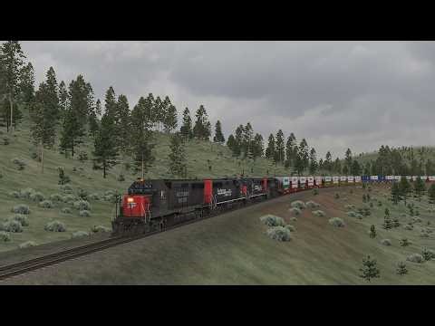 Open Rails: SP GP40-2 intermodal trainset | D.C