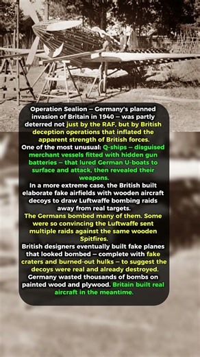 It Was a Fake Warship. Made of Wood. The Germans Sank It Anyway